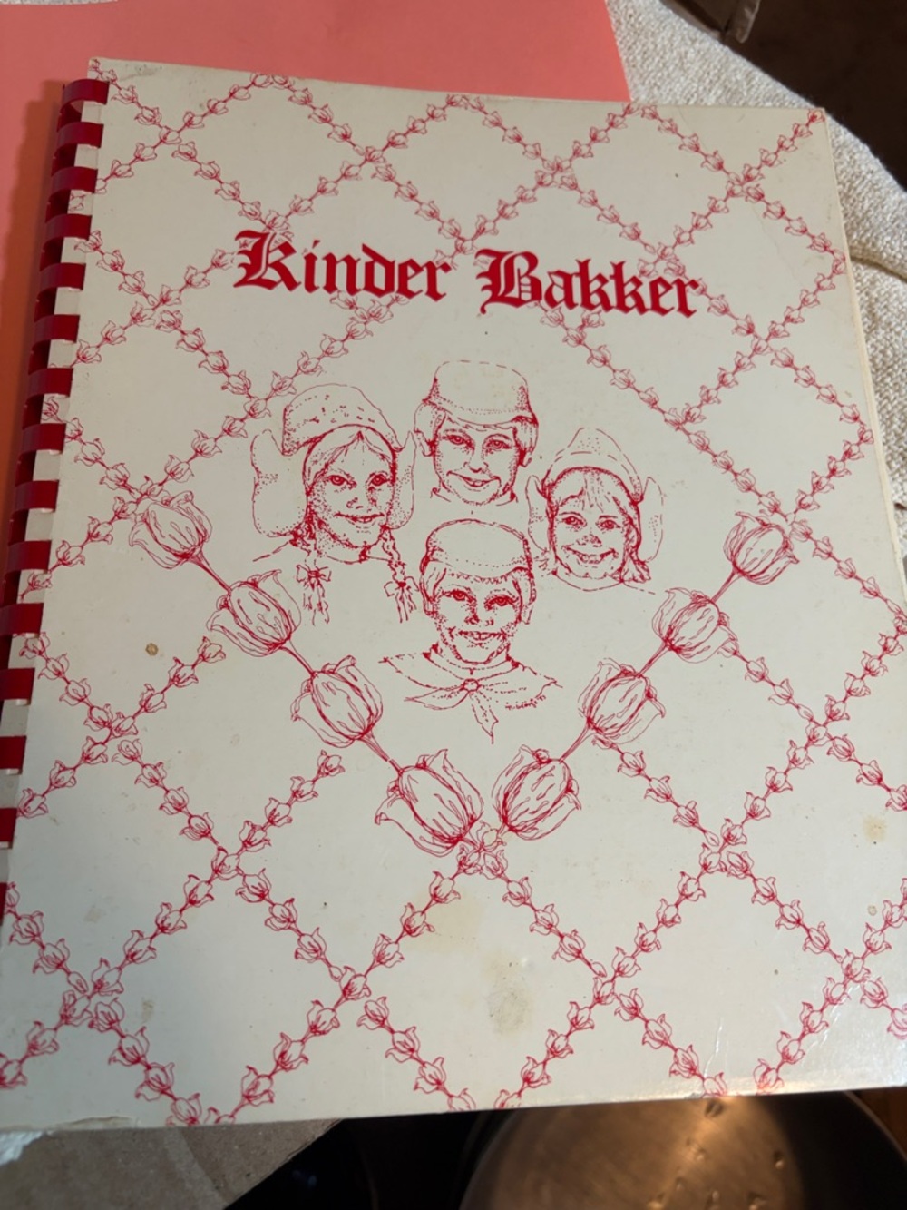 Vtg 1983 Kinder Bakker Dutch Child Baker Cookbook Holland MI